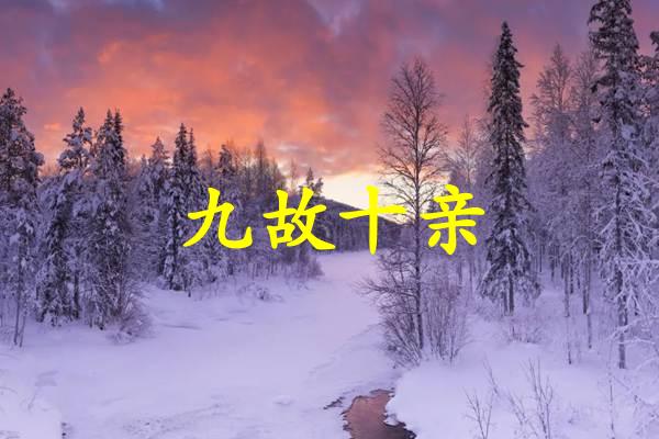 九故十亲