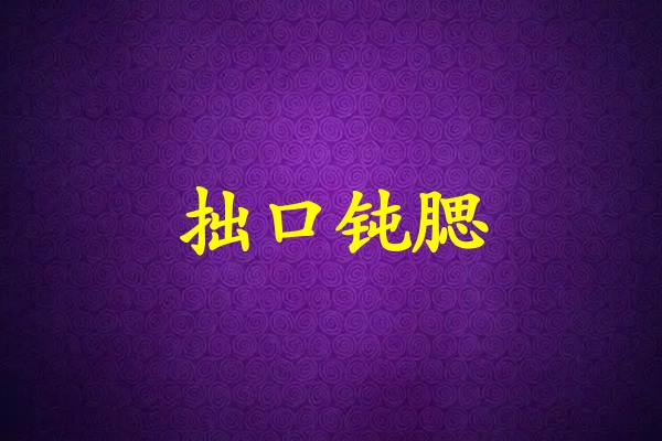 拙口钝腮
