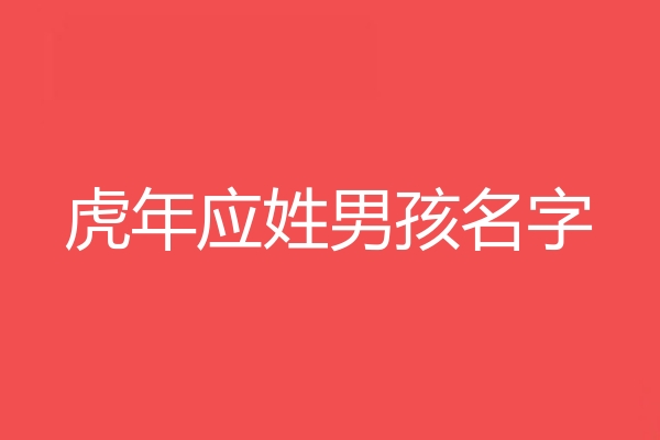 應姓男孩名字