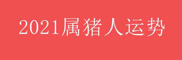 2021年属猪人运势 - 2021年属猪人运势 - 各年龄段属猪人2021年运势 - 属猪人运势